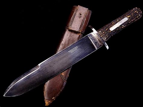 Massive 1840s 1850s English Bowie Knife By Wade And Butcher