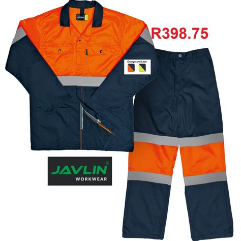 Two Tone Orange And Navy Hi Visibility Reflective Conti Suit Overalls