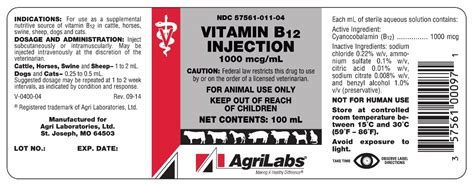 Vitamin B12 Injection 1000 Mcgml