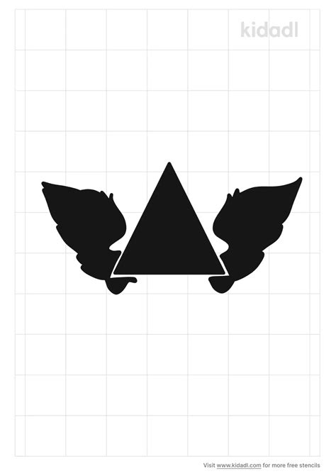 Free Pyramid With Wings Stencil Stencil Printables Kidadl