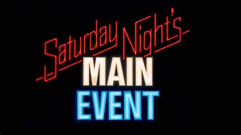 Saturday Nights Main Event 1985 1992