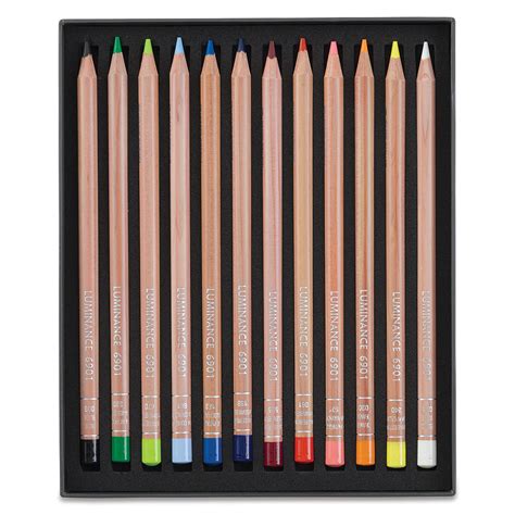 Caran Dache Luminance Colored Pencils Assorted Colors Set Of 12