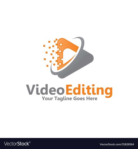 Video Editing Logo Royalty Free Vector Image Vectorstock