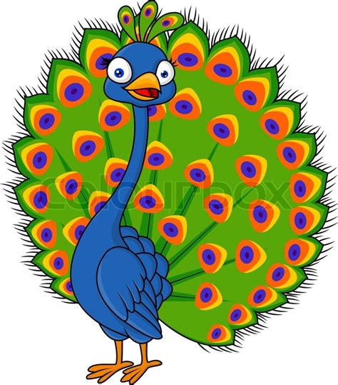 Having an exceedingly high opinion of oneself—one's dignity or one's importance. Vector illustration of Peacock cartoon | Stock vector ...