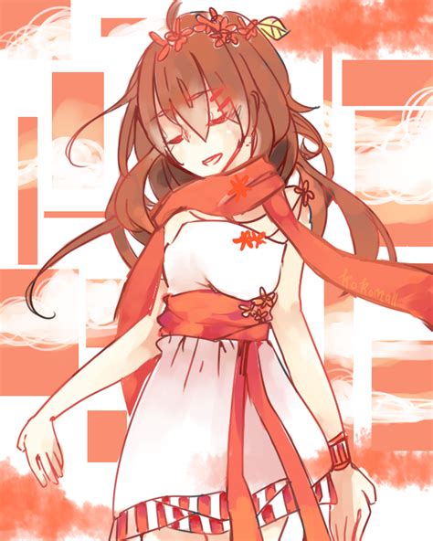 Red Scarf White Dress Ayano Tateyama By Kokomall On Deviantart
