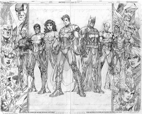 Justice League By Jim Lee Pencils Justice League Jim Lee Jim Lee