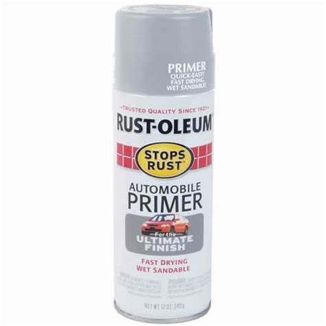 Rust Oleum 2081830 12oz Gray Automotive Primer Spray 6 Pack At