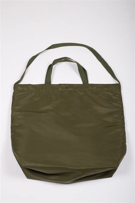 Carry All Tote Olive Flight Satin Nylon Engineered Garments Epitome