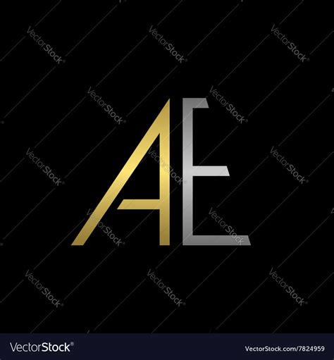 Ae letters logo Royalty Free Vector Image - VectorStock