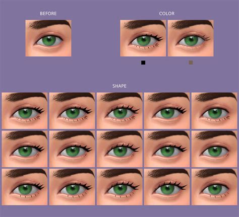 Sims Cc Maxis Match Eyes