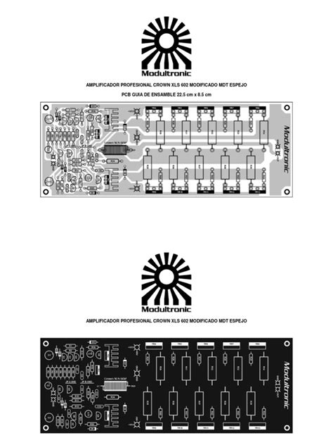 We would like to show you a description here but the site won't allow us. PCB Espejo Amplificador Profesional Crown XLS 602 Modificado