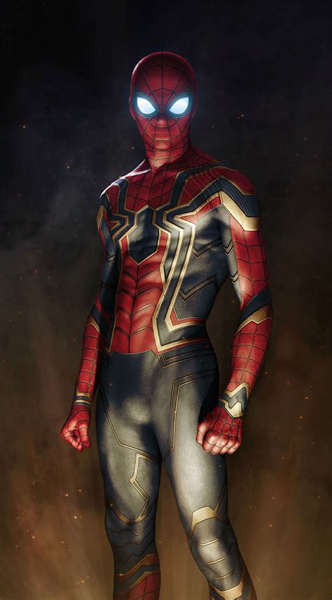 Artstation Iron Spider Armor Avengers Infinity War Fan Art Sany Lebedev Supereroi Super