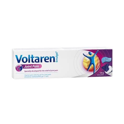 The dosing card containing voltaren® gel can be used to apply the gel. Voltaren Emulgel Joint Pain - 120g | London Drugs