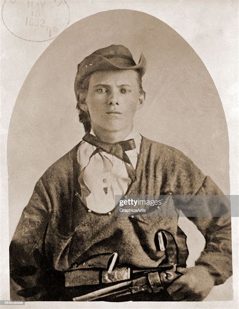 Sixteen Year Old American Outlaw Jesse James Posing With Three
