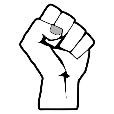 Clenched Fist Coloring Pages