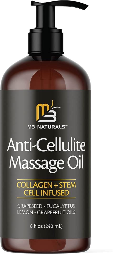 Buy M3 Naturals Anti Cellulite Massage Oil Infused With Collagen And Stem Cell Help Tighten Tone