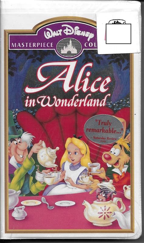 Walt Disney Masterpiece Collection Alice In Wonderland Vhs