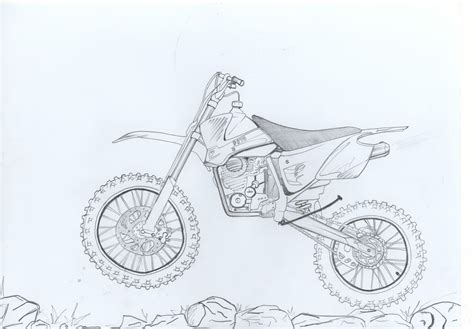 How To Draw Dirt Bikes At How To Draw