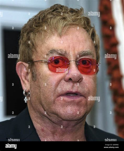 Sir Elton John At Us Embassy Stock Photo Alamy