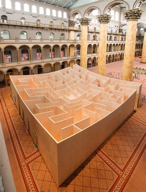 The Middle Of This Massive Indoor Maze Reveals How To Get Back Out Again