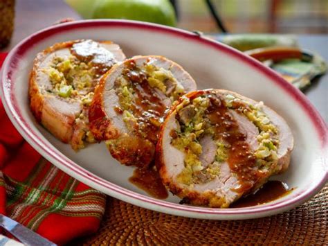 Smoked Turkey Roulade With Cornbread Stuffing Recipe Food Network