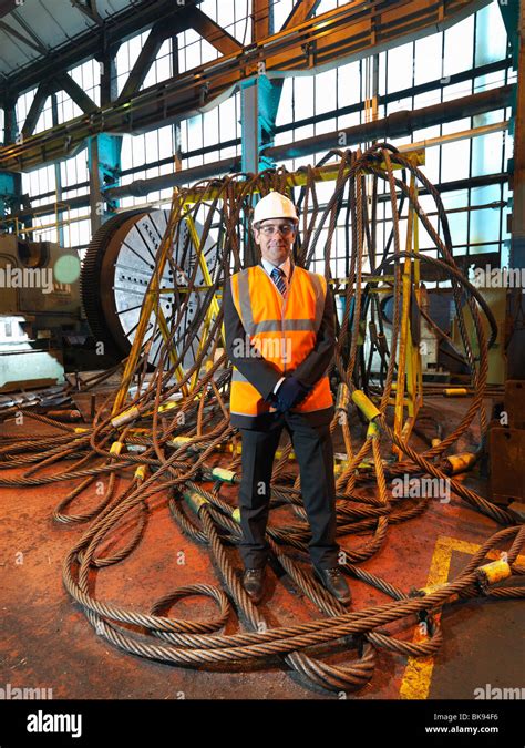 Steel Engineer With Lifting Gear Stock Photo Alamy