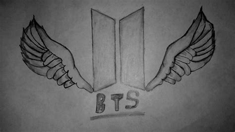 See more ideas about bts v, bts, kim taehyung. كيفية رسم شعار بي تي اس 🖌️How to draw a BTS logo with ...