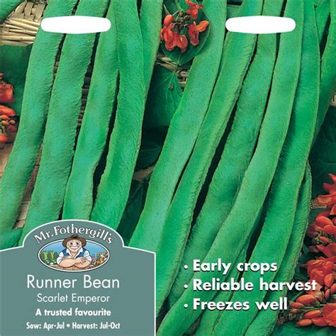 Fothergills Runner Bean Scarlet Emperor Tfm Farm And Country Superstore