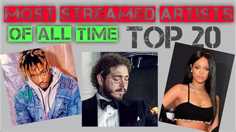 Most Streamed Artists Of All Time Top 20 Youtube