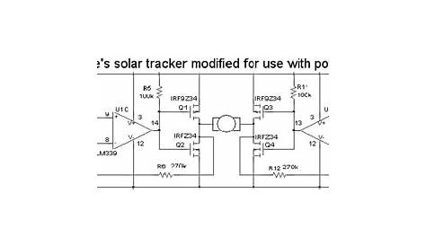 solar tracker schematic diagram