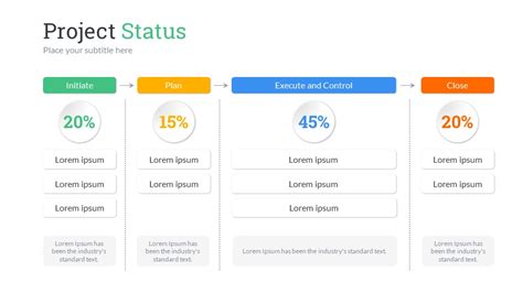 Project Status Powerpoint Presentation Template By Sananik Graphicriver