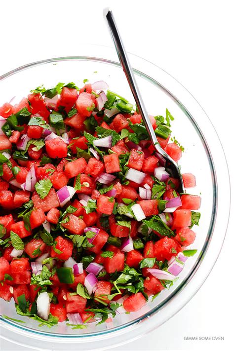 Watermelon Salsa Recipe Gimme Some Oven