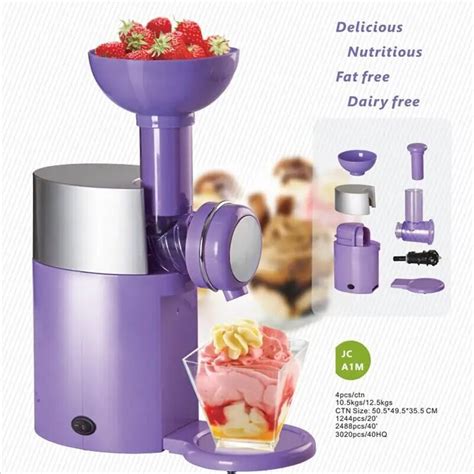 Household Automatic Home Made Fruit Ice Cream Machine For Children