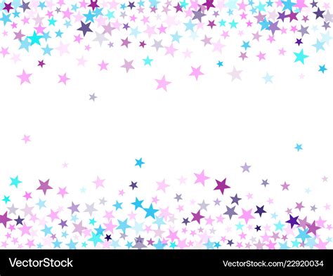 Frame Border Of Star Sparkle Texture Glitter Vector Image