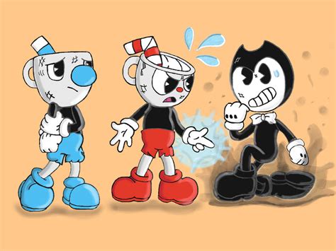 Learn to sketch and draw better with these tutorials: Cuphead Mugman Bendy and the Ink Machine encou by Umymury ...