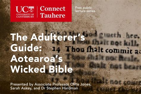 Discovering The Adulterers Guide Aotearoas Wicked Bible