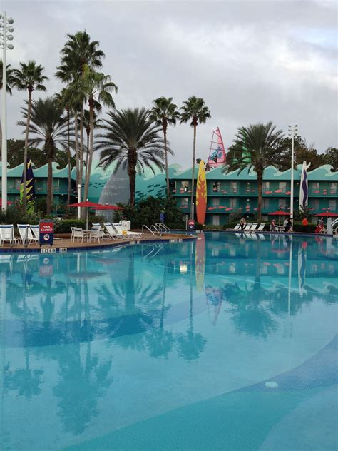The all star sports resort is located on buena vista drive west of world drive. Disney All Stars Sports Resort Surf Up Pool | Travel Board ...
