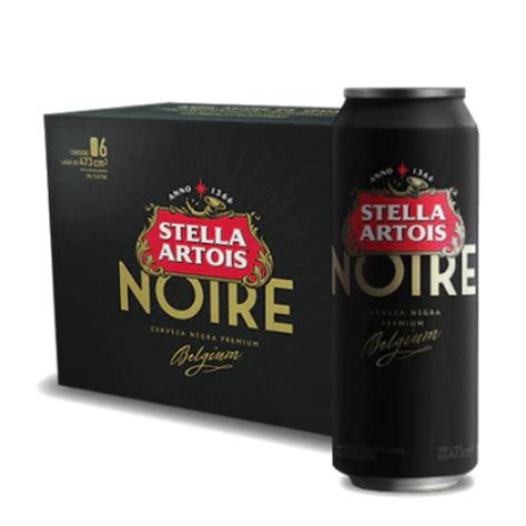 Six Stella Artois Noire 473ml Brut Tienda De Bebidas