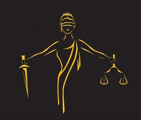 Balanza De La Justicia Simbolo De La Justicia Tatuaje De La Justicia