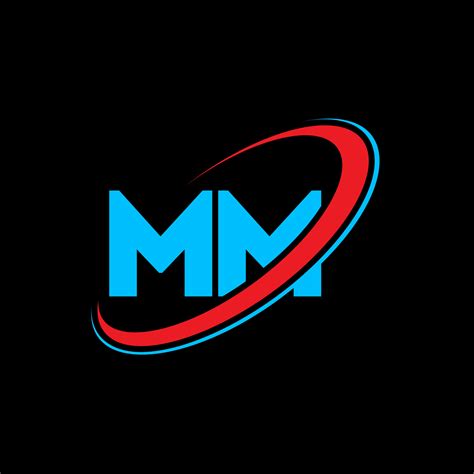 Diseño De Logotipo De Letra Mm Mm Letra Inicial Mm Círculo Vinculado