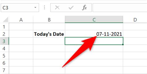 How To Insert Todays Date In Microsoft Excel