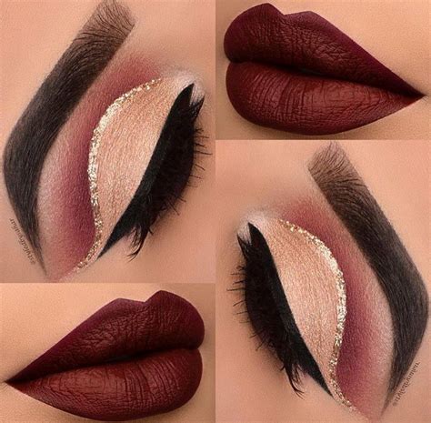 Maroon Matte Lipstick Maroon Makeup Burgundy Makeup Look Purple