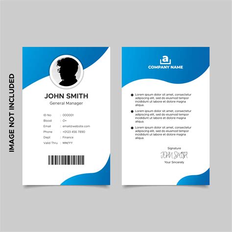 Employee Id Template Free Download Free Printable Templates