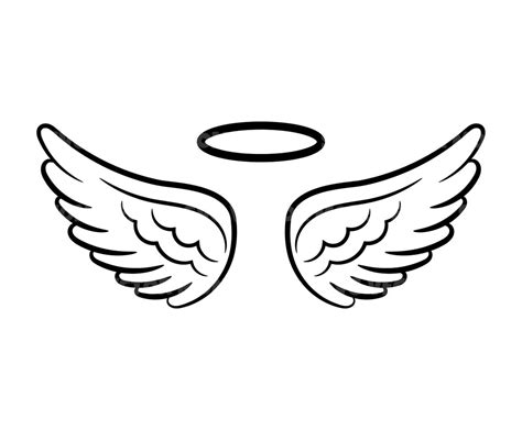 Angel Wings And Halo Svg Loss Memorial Vector Cut File For Cricut