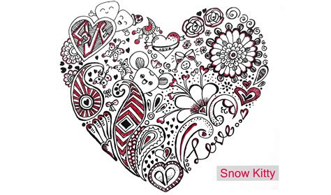 Heart Doodle | Love Doodle art | valentine doodle ...