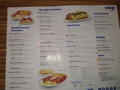 Carta Del Restaurante Ihop Waco 817 I 35