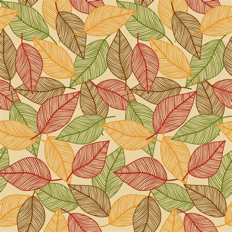 Seamless Fall Leaves Print By Doncabanza On Deviantart Vine Drawing