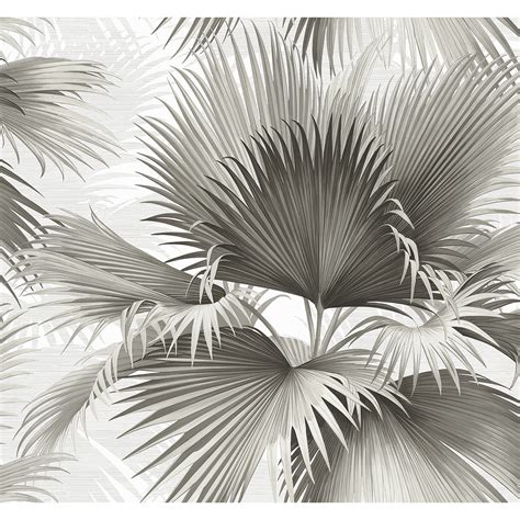 2927 40100 Summer Palm Charcoal Tropical Wallpaper By A Street Prints
