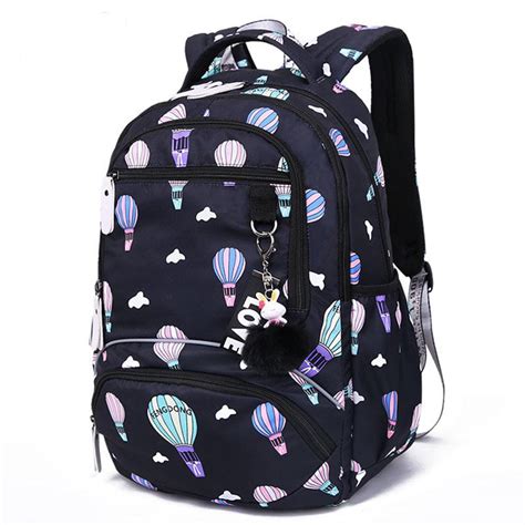 Large Schoolbag Cute Student School Backpack Printed Waterproof Bagpack
