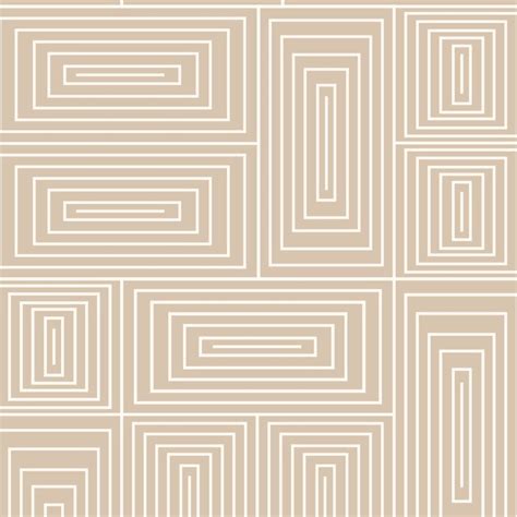 Nia Peach And Cream Geometric Wallpaper By Forbes Masters Mitchell Black